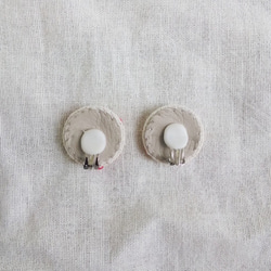蘑菇和水果手工刺繡耳環 第2張的照片