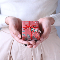 もみの木のクリスマスリース　刺繍ヘアゴム　クリスマス 10枚目の画像