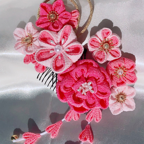 ちりめん細工 髪飾り 七五三 雑貨・その他 haruちゃん工房 通販