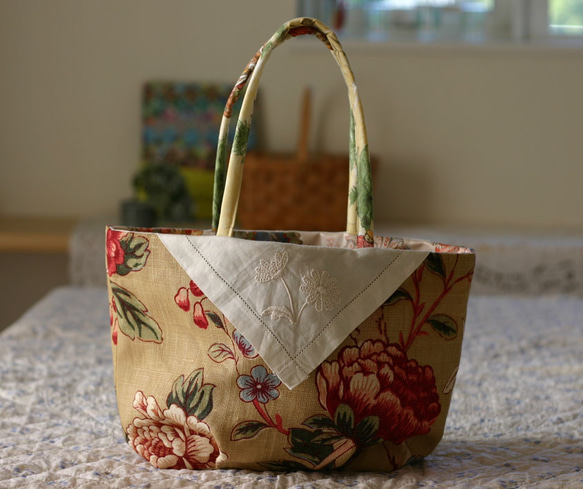 serviette bag-M(linen) 1枚目の画像