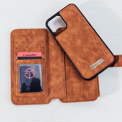 財布カード型の手帳 全機種対応 iPhone12 スマホケース 手帳型 iPhone14pro 【北欧柄】 5枚目の画像