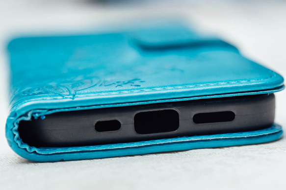 iPhone12Pro/11Pro/SE2 カード収納 手帳型スマホケース  Galaxy S10 【北欧柄】 5枚目の画像