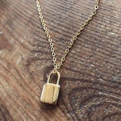 mini padlock necklace RN028 2枚目の画像
