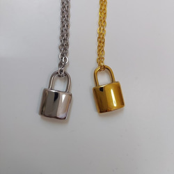mini padlock necklace RN028 7枚目の画像
