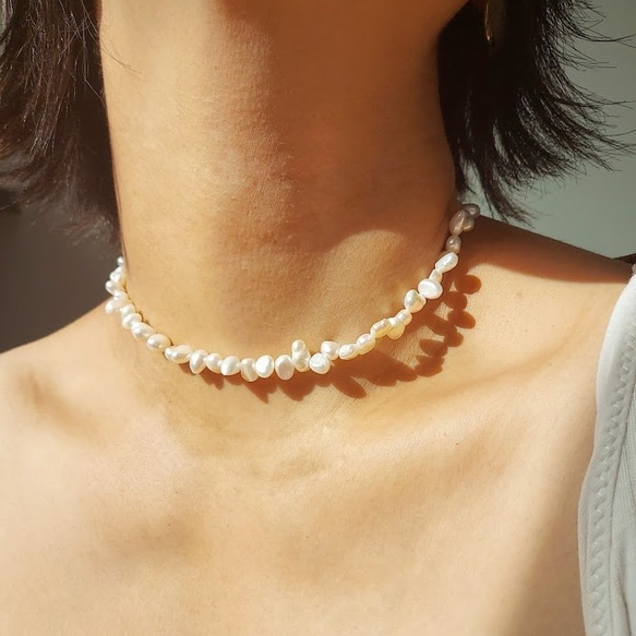 freshwater pearl necklace RN026 2枚目の画像