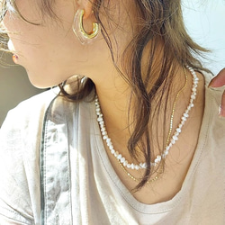 freshwater pearl necklace RN026 8枚目の画像