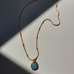 【金属アレルギー対応】Aquamarine necklace 4枚目の画像