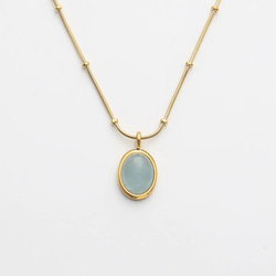 【金属アレルギー対応】Aquamarine necklace 7枚目の画像