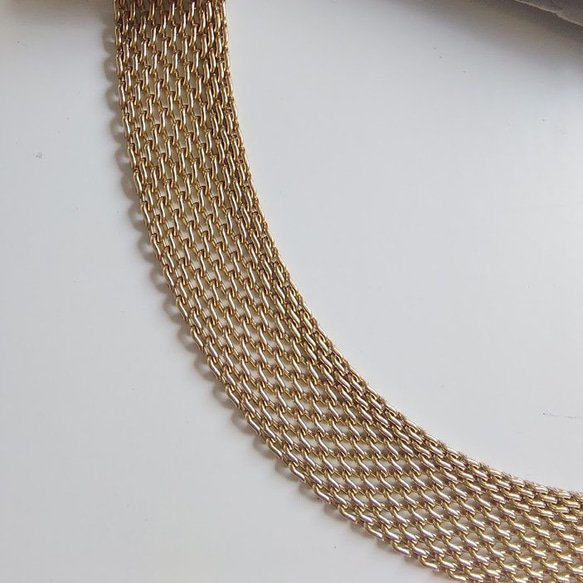 【金属アレルギー対応】mesh choker necklace RN034 9枚目の画像