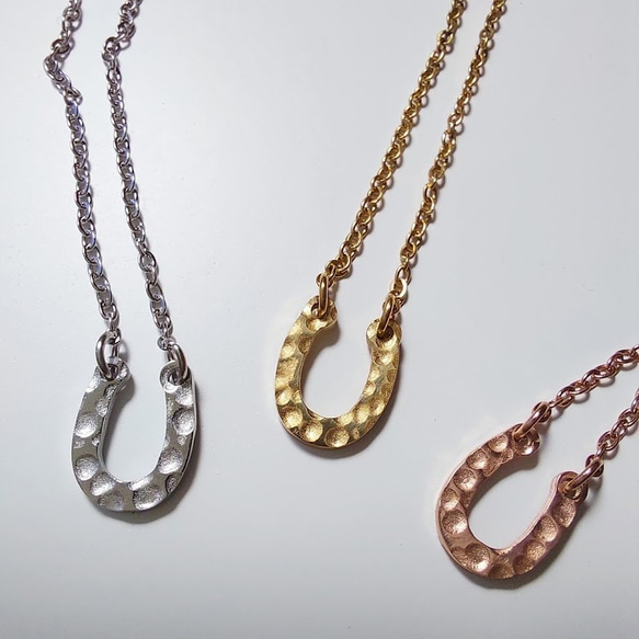 【50％OFF★在庫処分】【金属アレルギー対応】Horseshoe necklace R2150 2枚目の画像