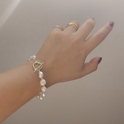 freshwater pearl mantel bracelet RB019 7枚目の画像