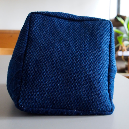 武州正藍染 手提げバッグ 小 二重刺子 濃紺 トートバッグ うしじま縫製