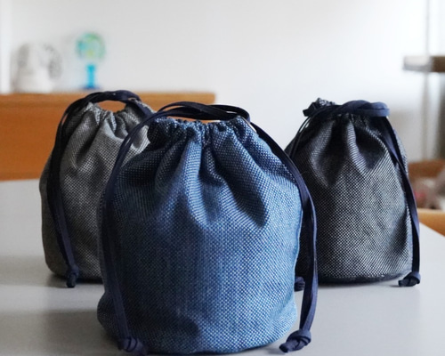 一閑張り　一閑張りバック　藍染 　麒麟麦酒　型染隠れ蓑 かごバック 一閑張り 藍型染 - メルカリ