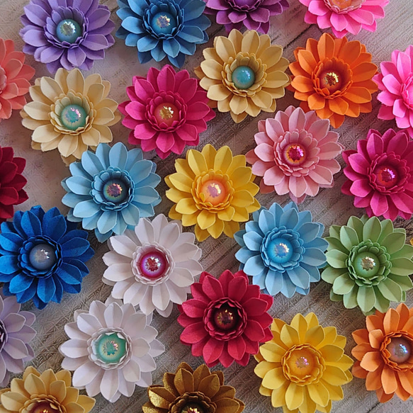 立体花モチーフ　お花　ガーベラ　小花　フラワー　いろいろ　専用ページ 0_741a64c1c09c31db475035c21e8c