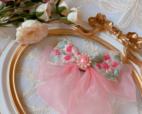 お花バレッタ 楽天市場】バレッタ シンプル 花 小花 フラワー モチーフ