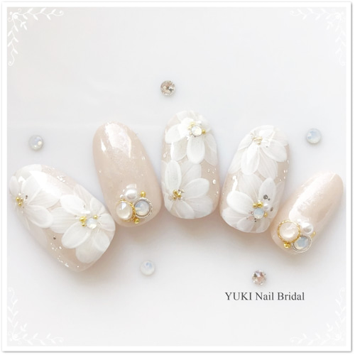 yukiaページ＊ネイルチップ ベージュのオフィスネイル ネイルチップ（つけ爪） yuki-nail