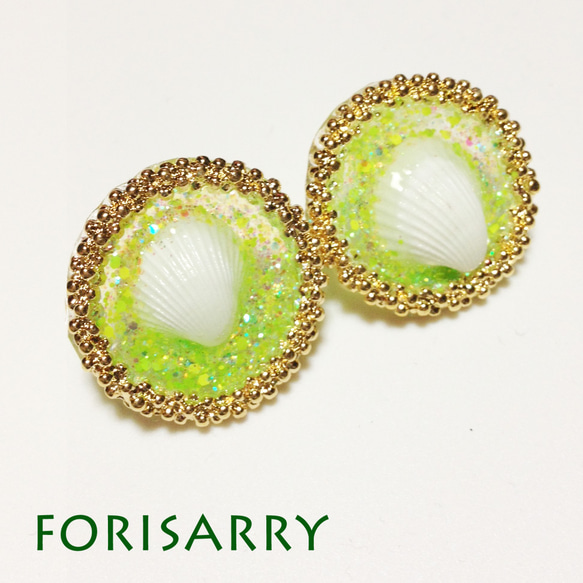 FORISARRY　レジンピアス 1枚目の画像