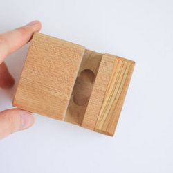 会津の天然木「スマホスタンド＆スピーカー」Aタイプ 6枚目の画像