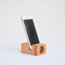 会津の天然木「スマホスタンド＆スピーカー」Aタイプ 8枚目の画像