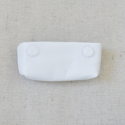 ［受注製作］マグネット付き 本革小物入れ SSサイズ 鍵や印鑑入れにも＊白＊ 6枚目の画像