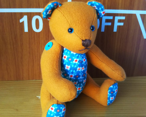ハンドメイド　小さいテディベア　青目 0_5362db98fdd3989da83205e6dd82