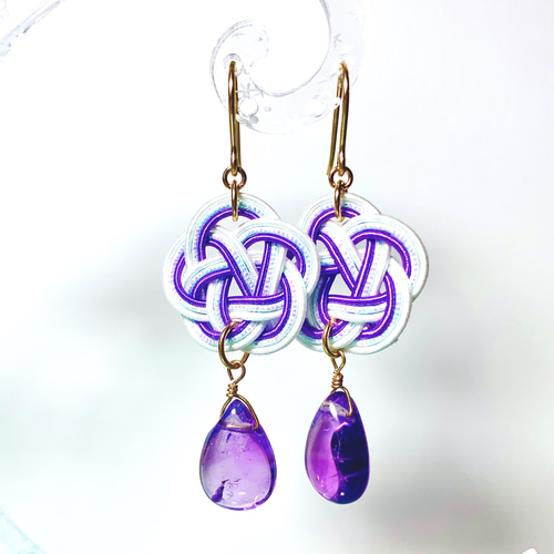 14kgf　ローズクォーツのひと粒雫チャーム 14kgfローズクォーツのひと粒雫チャーム