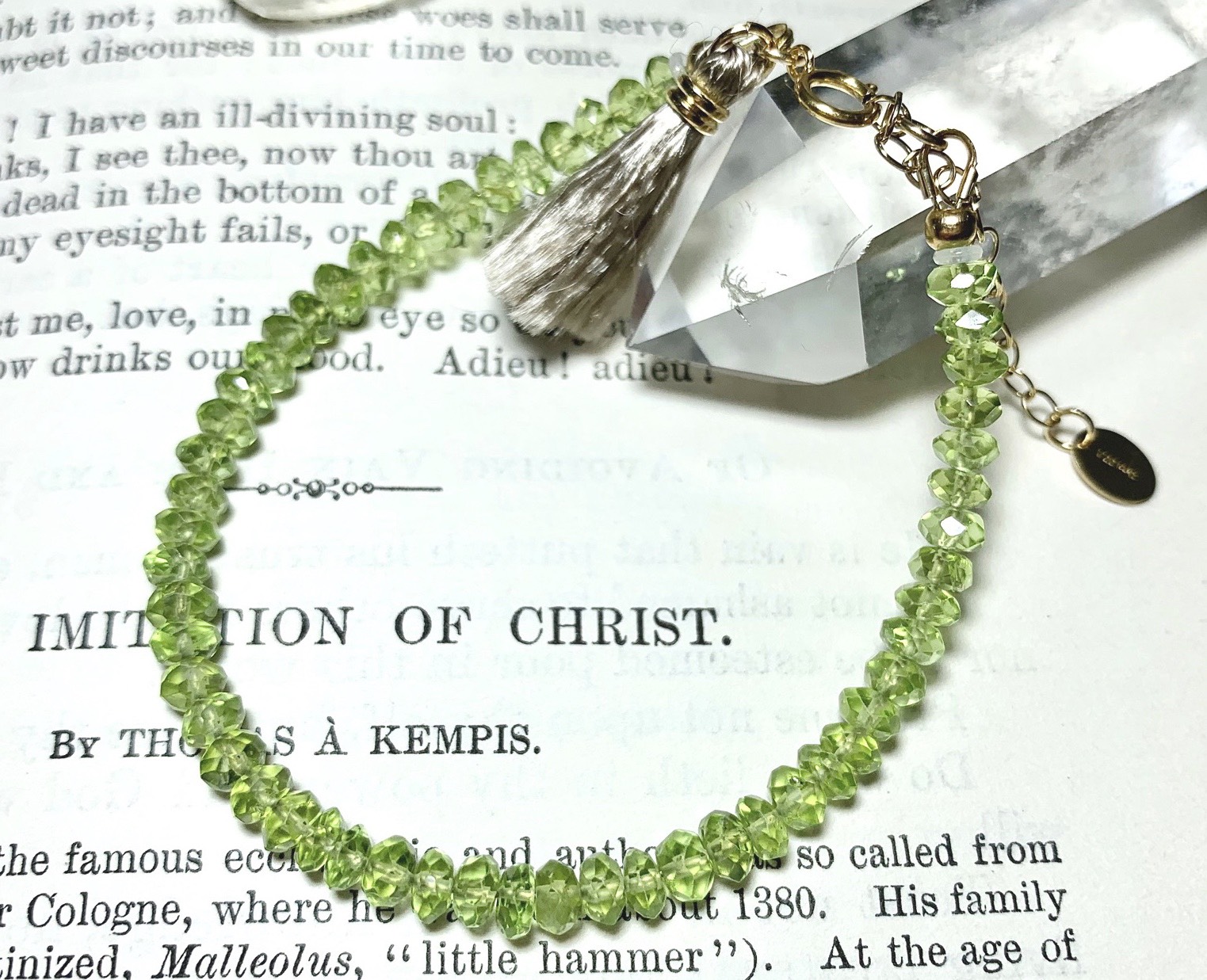 【宝石質！オマケの石付き】天使エネルギーを宿す ◇ポジティブへ光を灯す◇ 太陽の石 ペリドット ブレスレット 調節