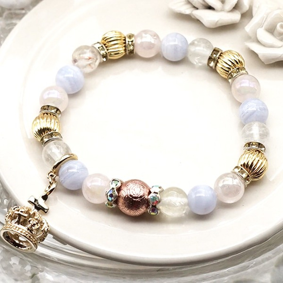 恋愛運上昇・ヒーリング】ギベオン隕石×天然石ブレスレット bracelet-s