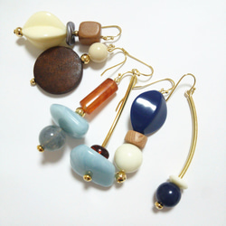 《大ぶりシリーズ》shellcabochon  pierce、earring 4枚目の画像