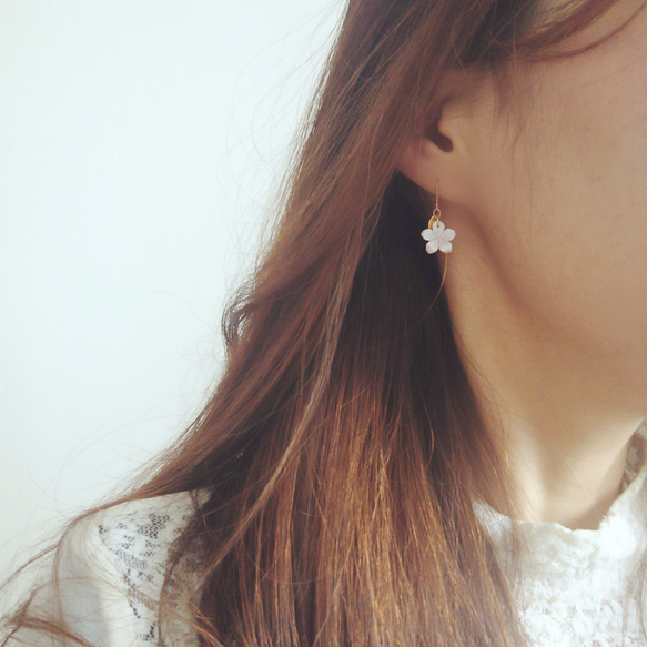 Sakura Hirari耳環 第4張的照片