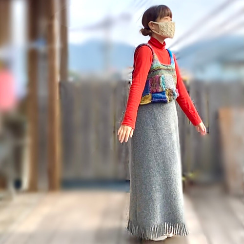 イエン　YENN パッチワークビスチェ　ミックス編み　ベスト YENN（イェン） パッチワーク ビスチェ / レディース トップス