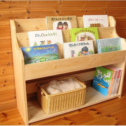 ♪ハンドメイド・絵本棚・みつろうWAX仕上げ♪短納期対応可能です