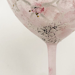 本格派のワイングラス・春色ピンク 3枚目の画像
