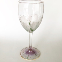 期間限定セール・誕生花！水芭蕉のワイングラス 2枚目の画像