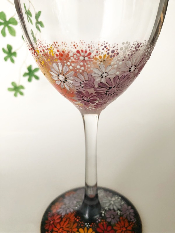 誕生花！ディモルフォセカのワイングラス 8枚目の画像