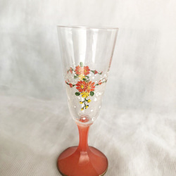 小花とまるドットの梅酒グラスOr 1枚目の画像