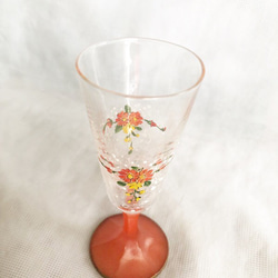 小花とまるドットの梅酒グラスOr 2枚目の画像