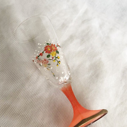 小花とまるドットの梅酒グラスOr 5枚目の画像