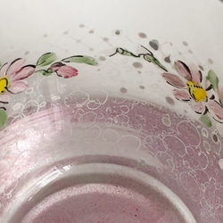 小花と丸いドットのミニグラスY/pink 6枚目の画像