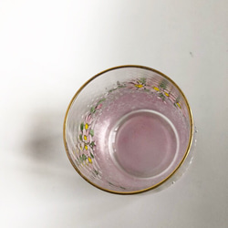 小花と丸いドットのミニグラスY/pink 8枚目の画像