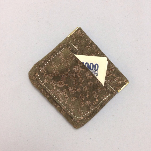 シンプルな板バネコインケース(プリント) 2枚目の画像