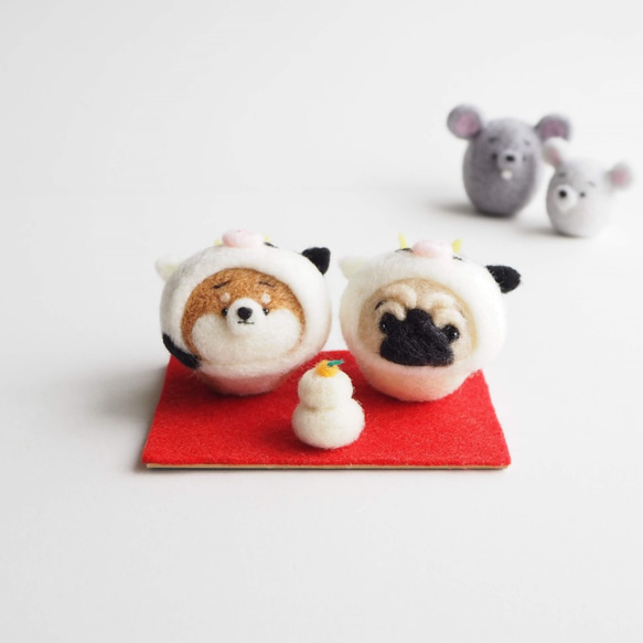 [定做] 2021 Zodiac (Ox) Narikiriushi (Cow) Mayu Pug (Fawn / Black) 第8張的照片