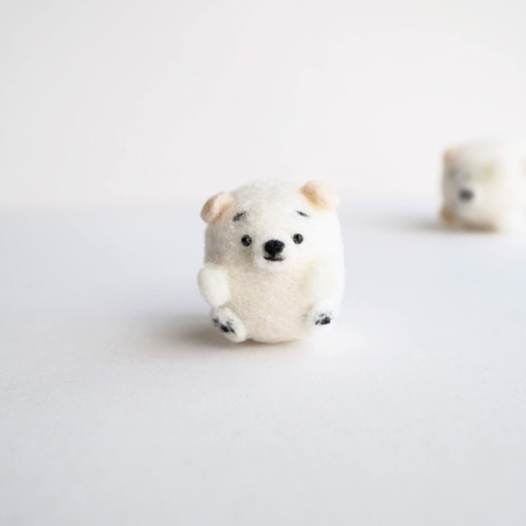 限定1点】まゆ白柴犬の赤ちゃん・仔犬～ぱっちりおめめタイプ～羊毛