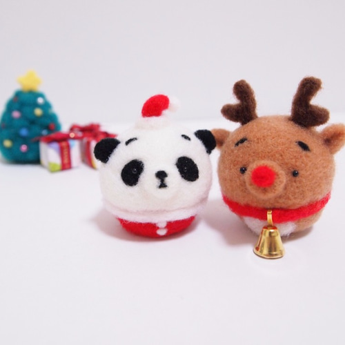 羊毛フェルト パンダサンタさん 【公式通販】