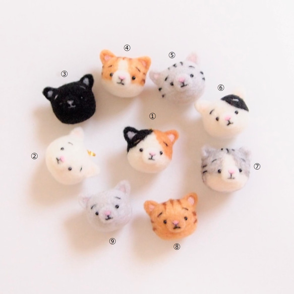 【受注製作】まゆ柴犬・ねこミニサンタストラップ(単品)　羊毛フェルト 4枚目の画像