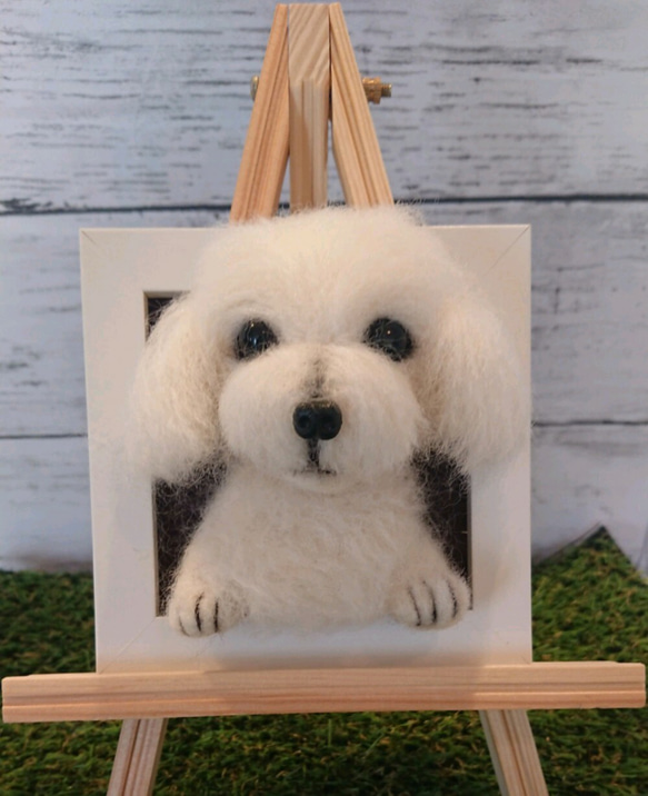 羊毛フェルト  マルチーズ  家族 ずーっと一緒♡羊毛マルチーズの家族連絡 - LINE スタンプ