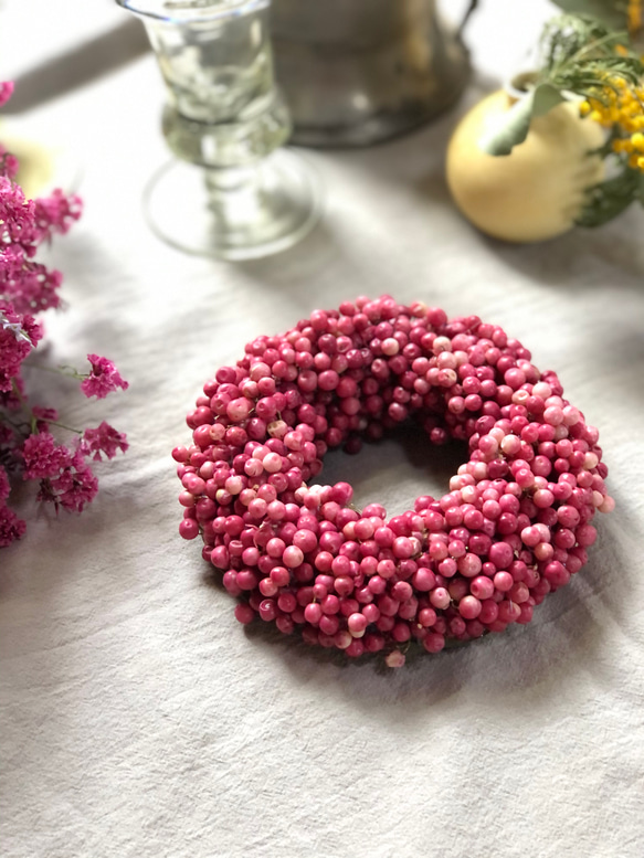 reo様　ピンクペッパーベリーのハーフリース reo様ピンクペッパーベリーのハーフリース