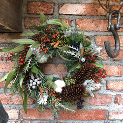 大きな大きな松ぼっくりのクリスマスリース リース maribotanical 通販