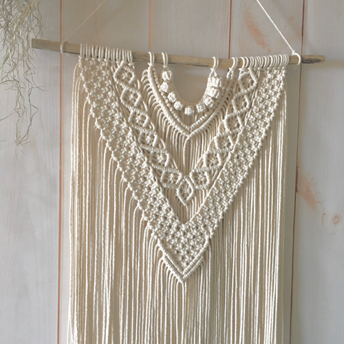 特大サイズ　マクラメタペストリー 大きめサイズ マクラメ タペストリー タペストリー・壁掛け Lacle 通販