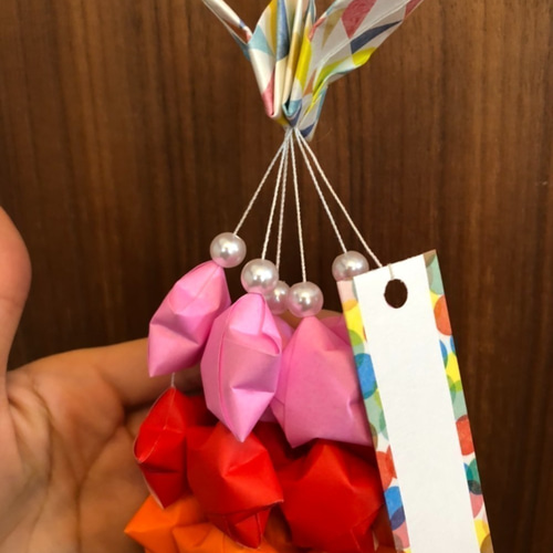 ☆祈りを込めてラッキースター＆鶴☆ 柄③ お見舞い お祝い 応援などに 